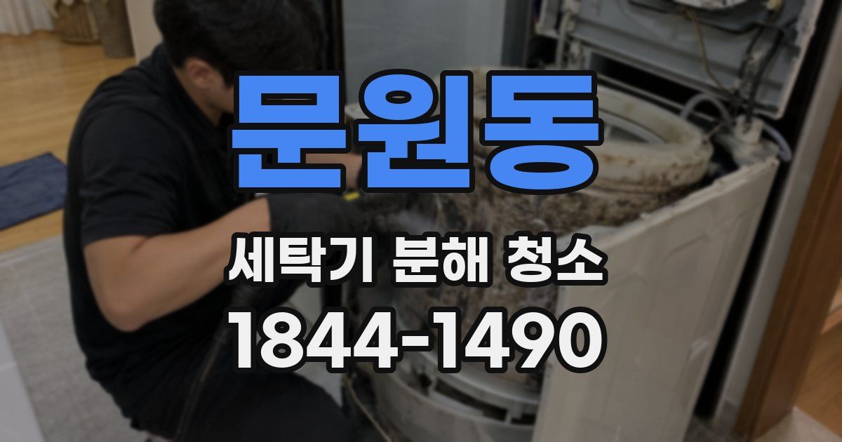 문원동 세탁기 분해 청소