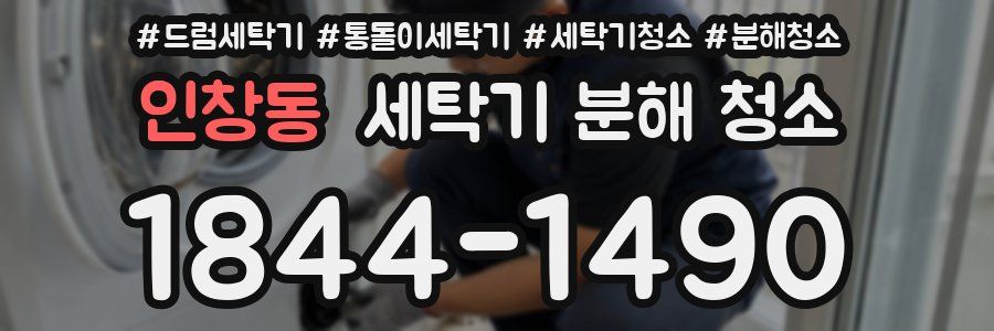 인창동 세탁기 분해 청소