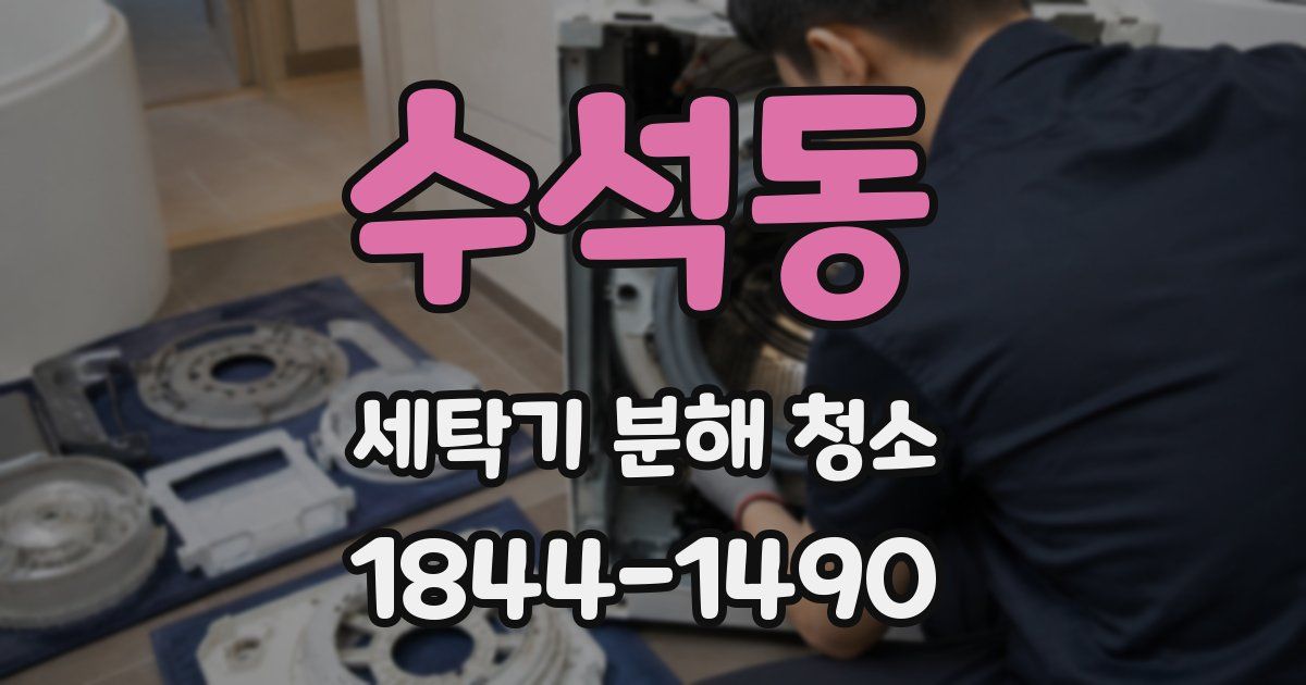 수석동 세탁기 분해 청소
