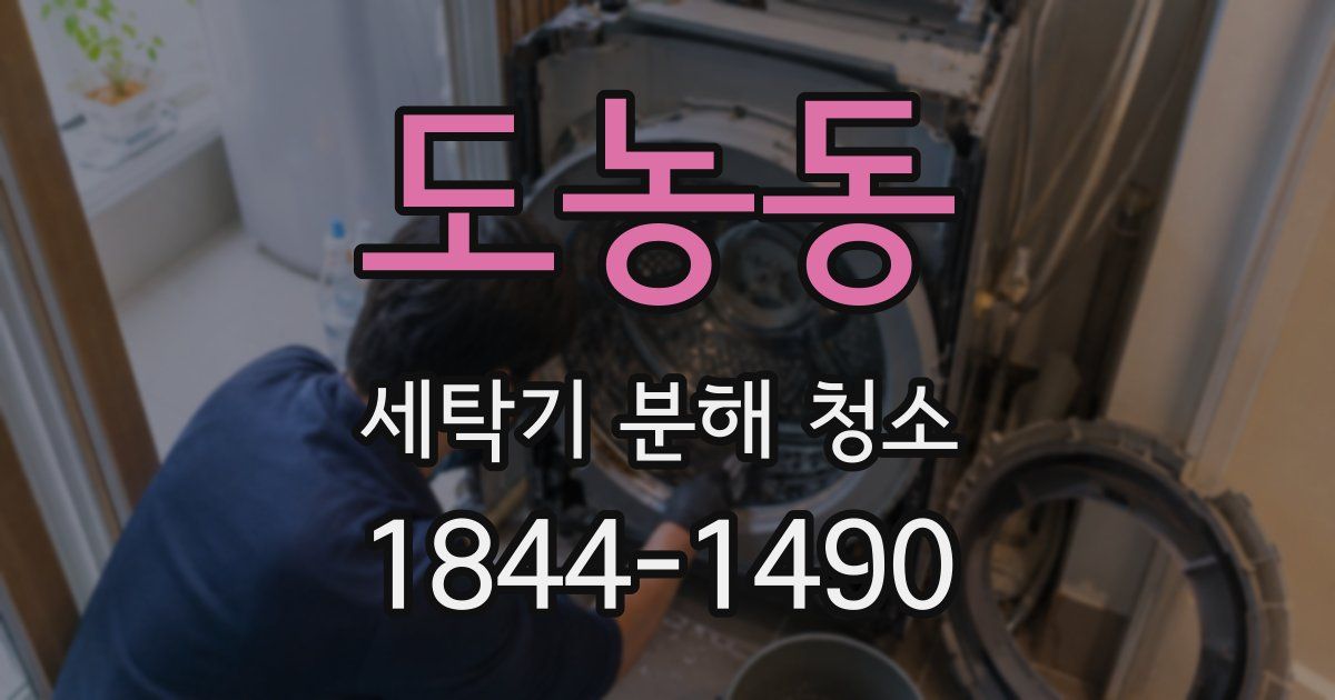 도농동 세탁기 분해 청소