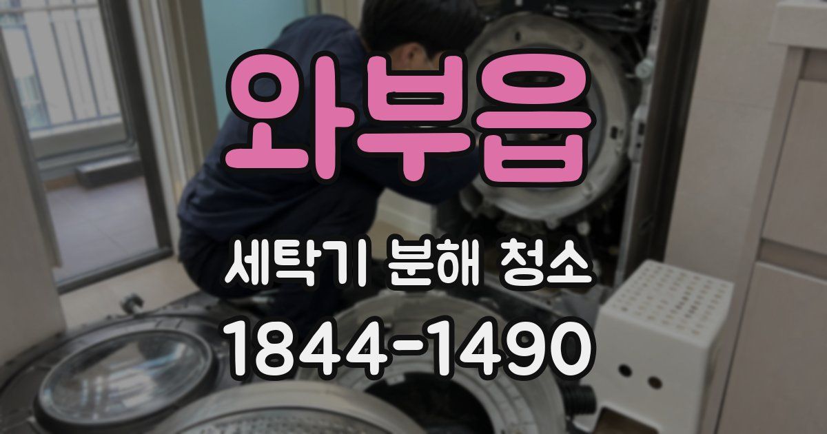 와부읍 세탁기 분해 청소