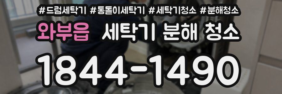 와부읍 세탁기 분해 청소