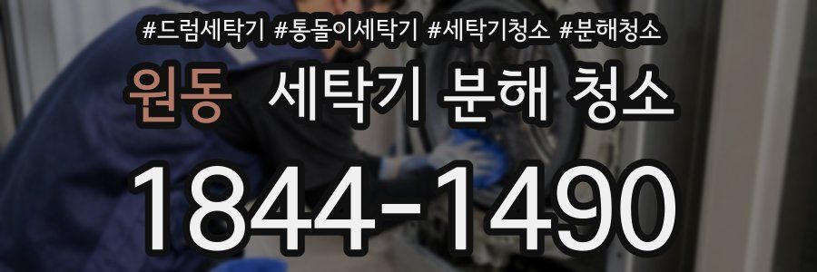 원동 세탁기 분해 청소