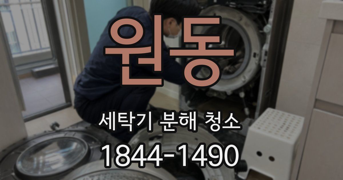 원동 세탁기 분해 청소