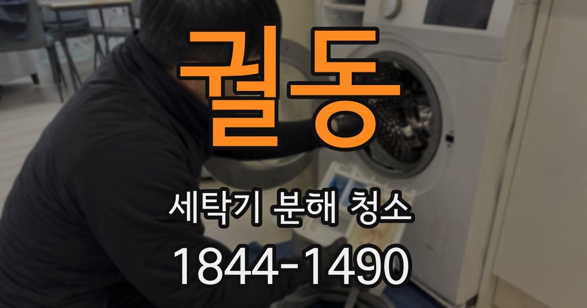 궐동 세탁기 분해 청소
