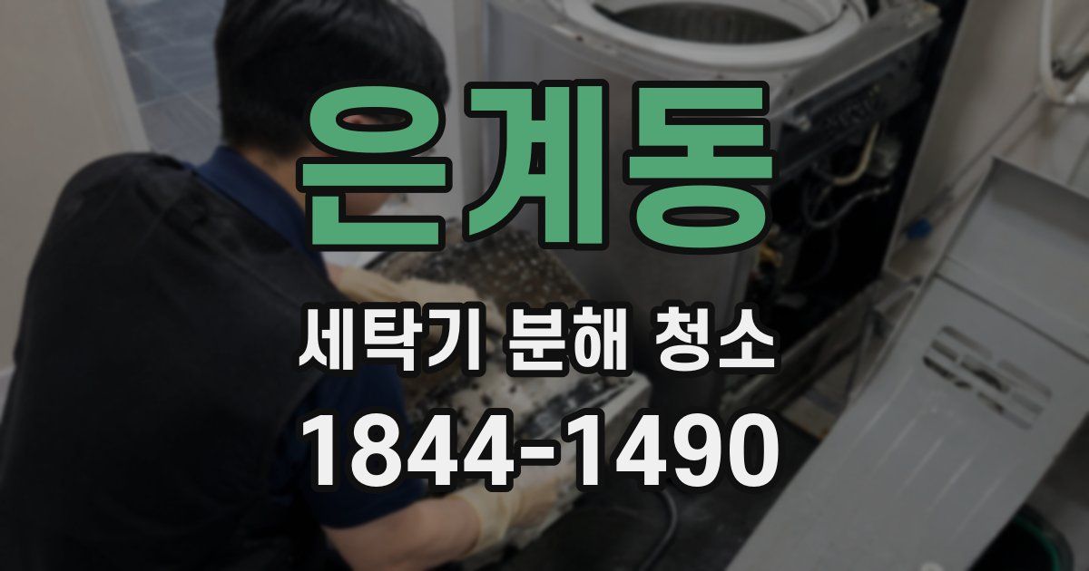 은계동 세탁기 분해 청소
