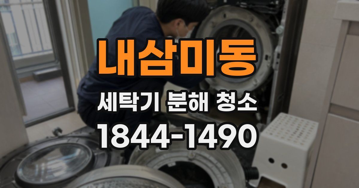 내삼미동 세탁기 분해 청소