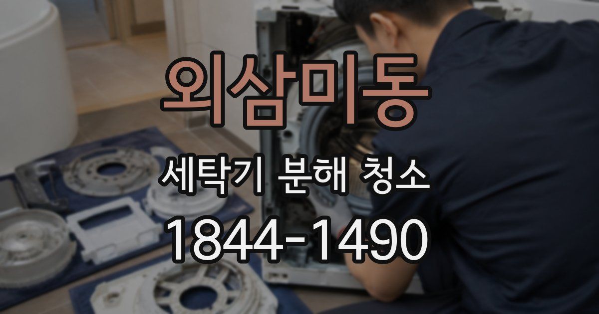 외삼미동 세탁기 분해 청소