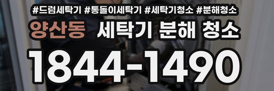 양산동 세탁기 분해 청소