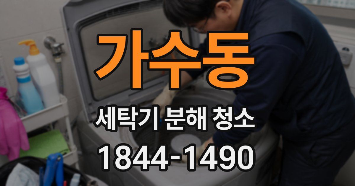 가수동 세탁기 분해 청소