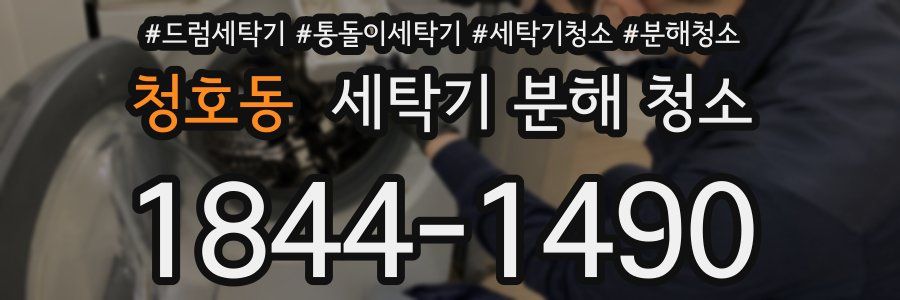 청호동 세탁기 분해 청소