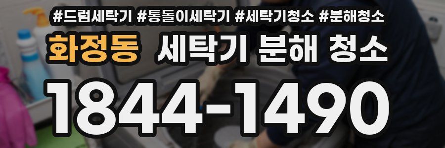 화정동 세탁기 분해 청소