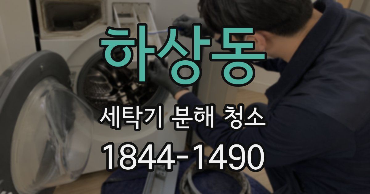 하상동 세탁기 분해 청소