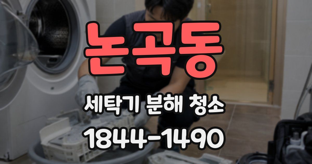 논곡동 세탁기 분해 청소