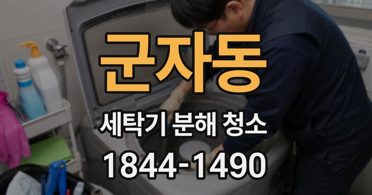 군자동 세탁기 분해 청소