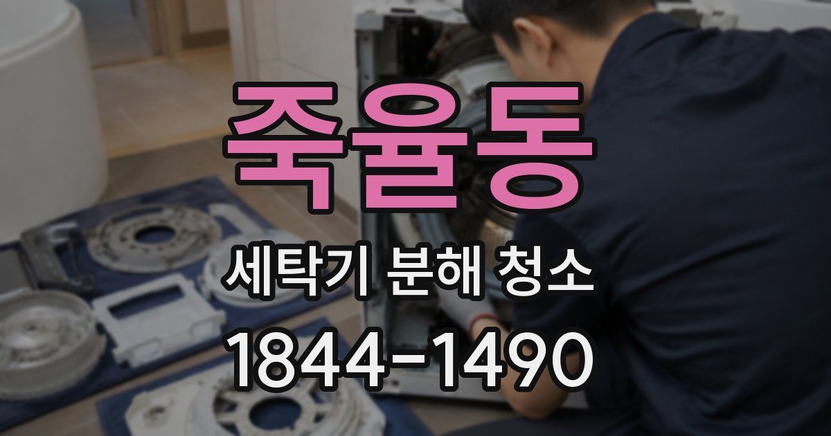 죽율동 세탁기 분해 청소