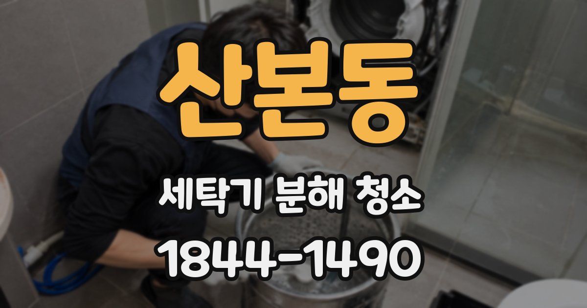 산본동 세탁기 분해 청소