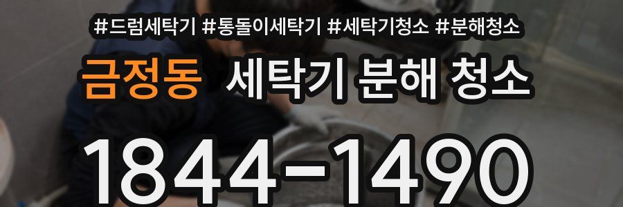 금정동 세탁기 분해 청소