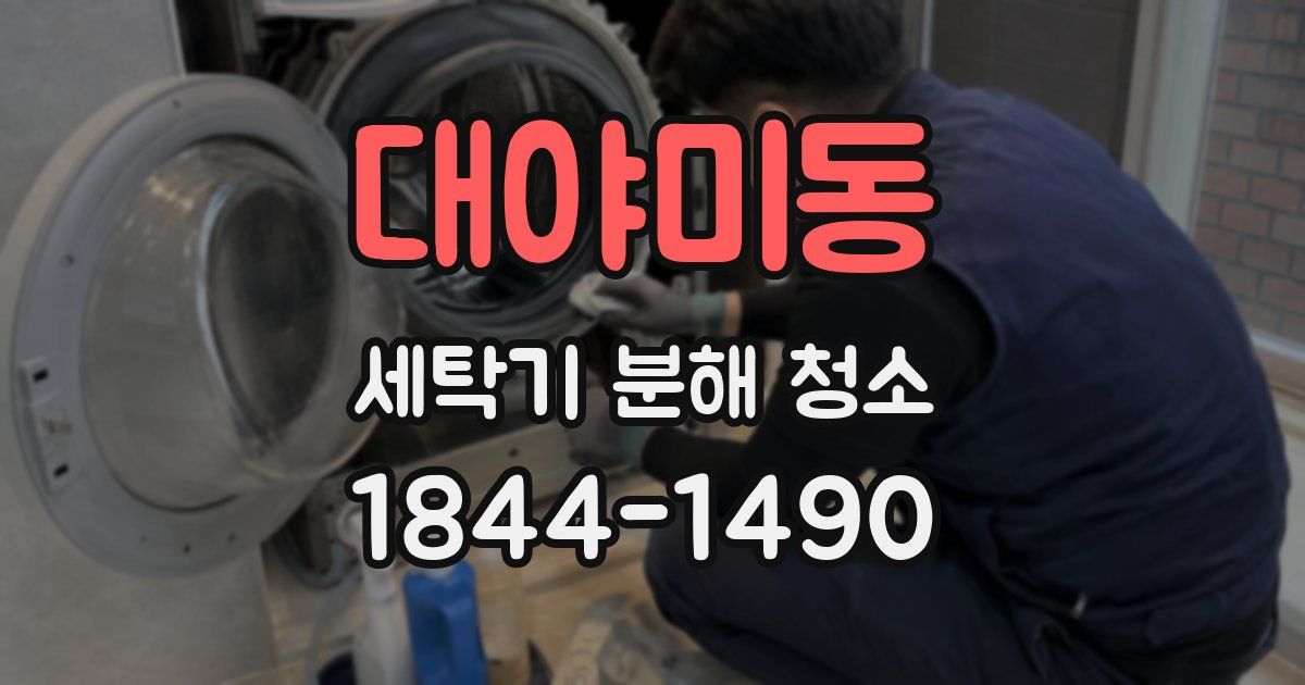 대야미동 세탁기 분해 청소