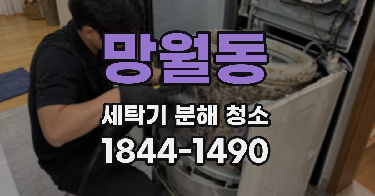 망월동 세탁기 분해 청소