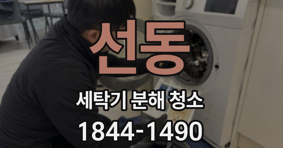 선동 세탁기 분해 청소