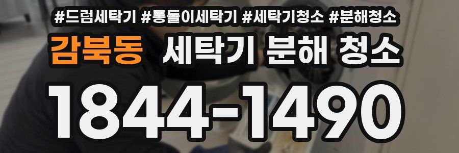 감북동 세탁기 분해 청소