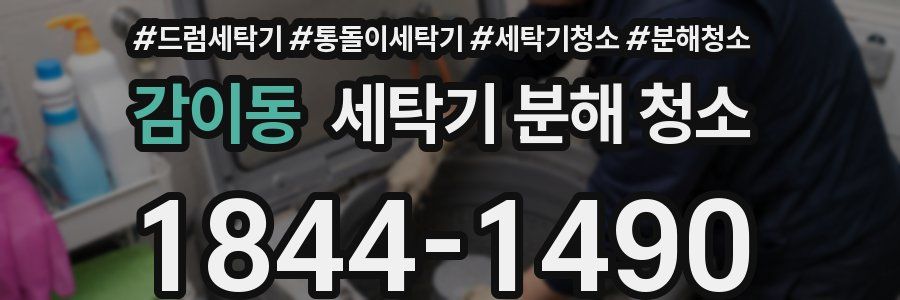 감이동 세탁기 분해 청소