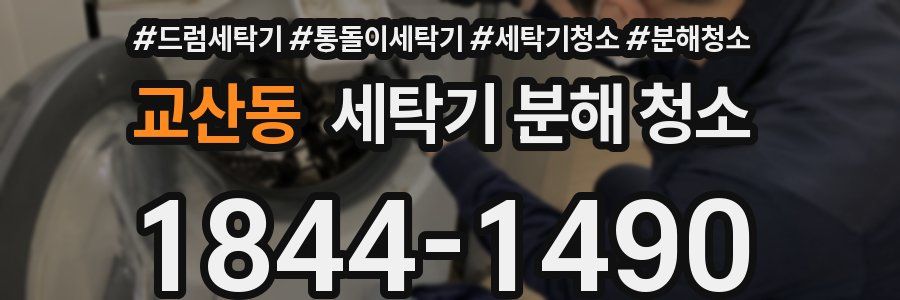 교산동 세탁기 분해 청소