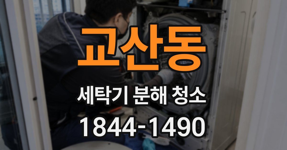 교산동 세탁기 분해 청소