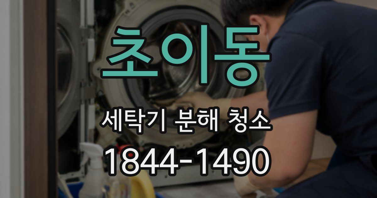 초이동 세탁기 분해 청소