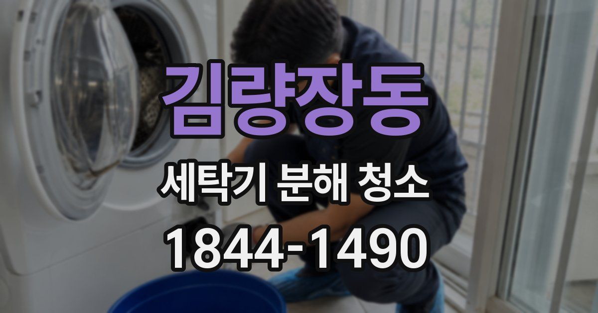 김량장동 세탁기 분해 청소