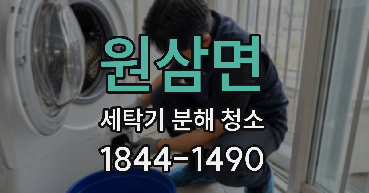 원삼면 세탁기 분해 청소