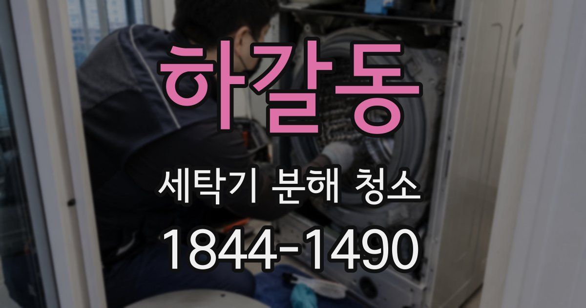 하갈동 세탁기 분해 청소