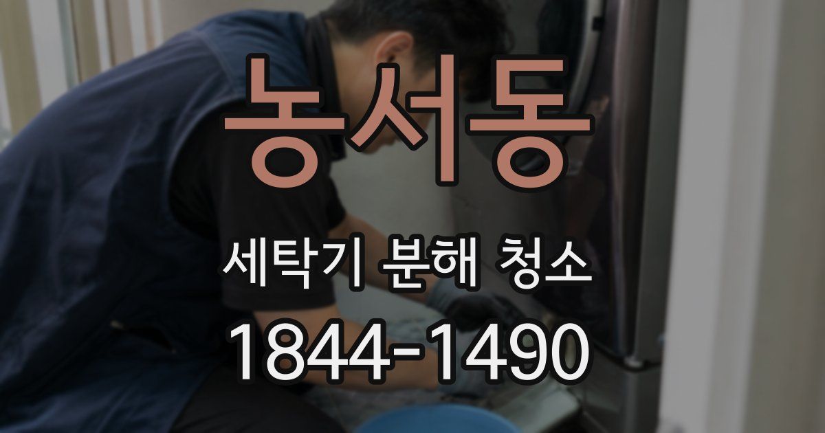농서동 세탁기 분해 청소