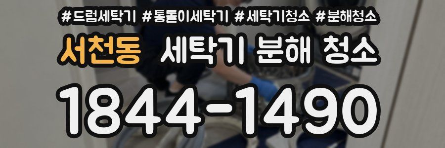 서천동 세탁기 분해 청소