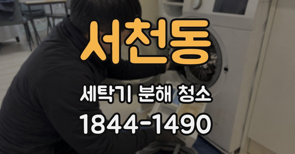 서천동 세탁기 분해 청소