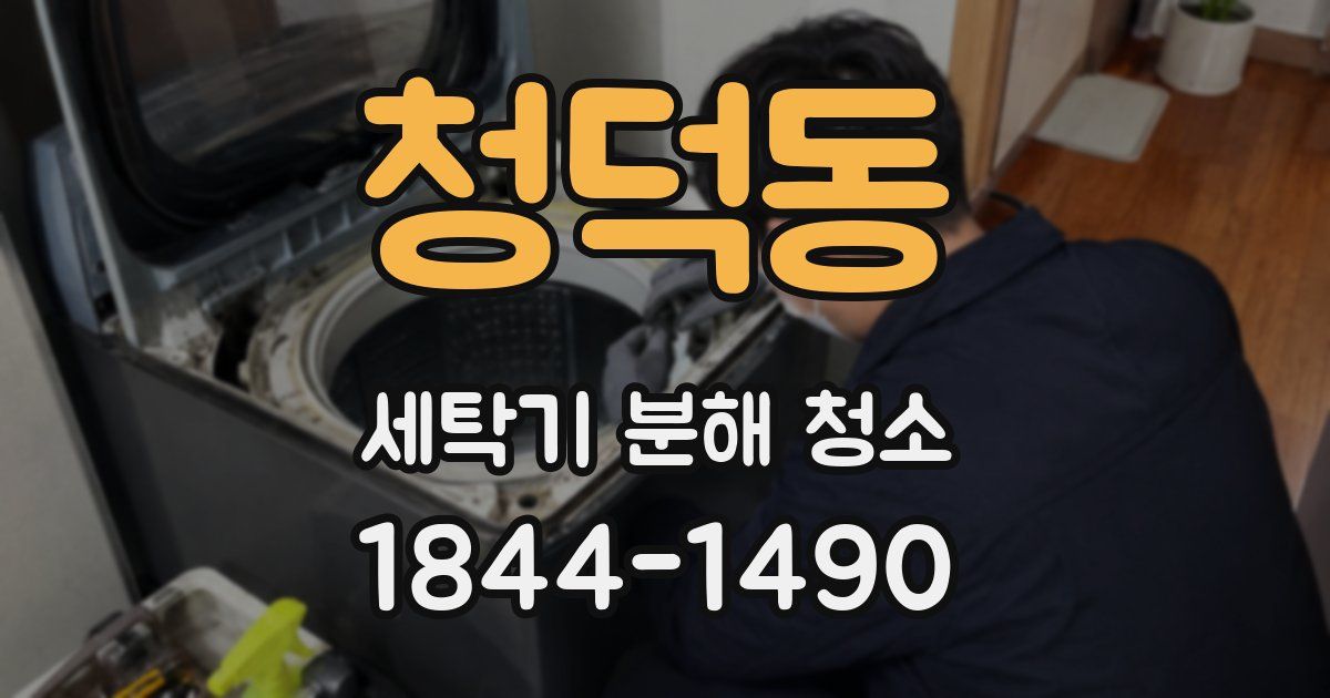 청덕동 세탁기 분해 청소