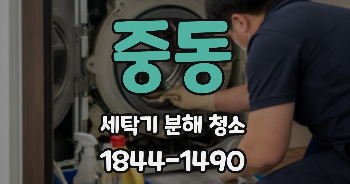 중동 세탁기 분해 청소