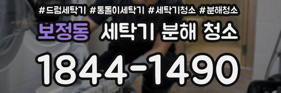 보정동 세탁기 분해 청소