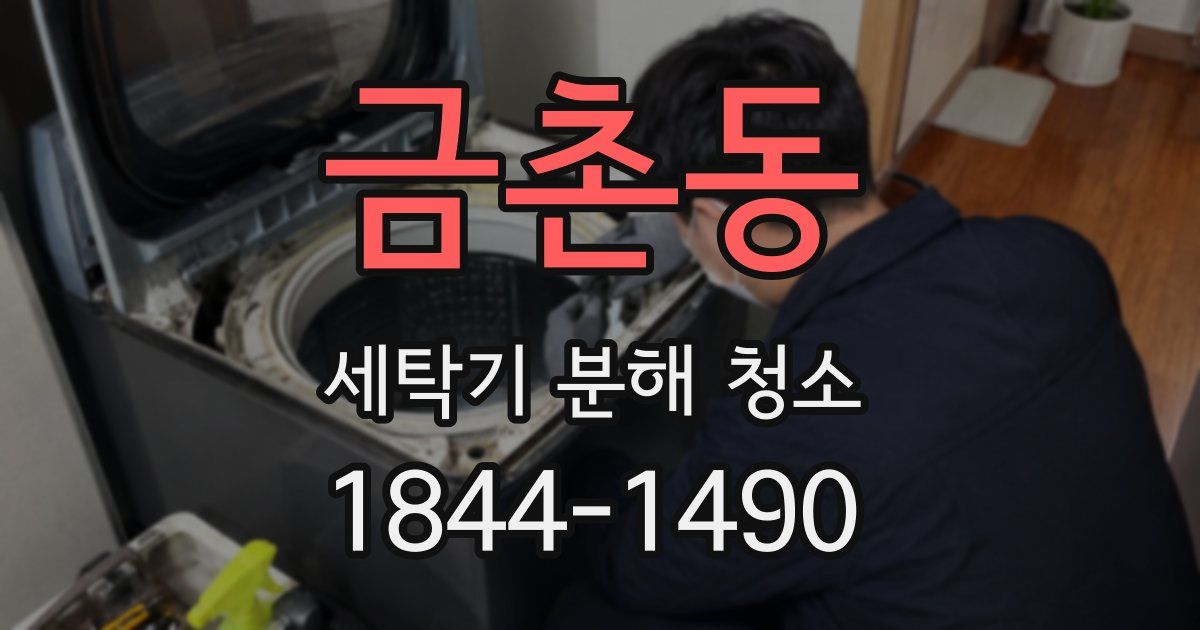 금촌동 세탁기 분해 청소