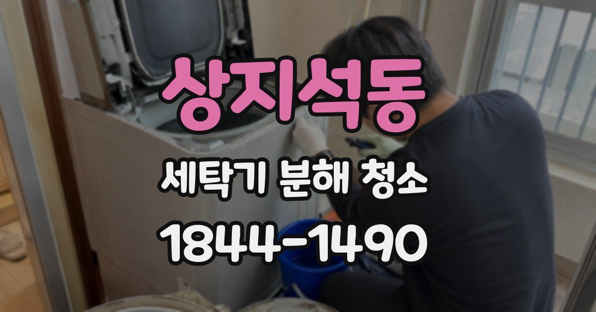 상지석동 세탁기 분해 청소