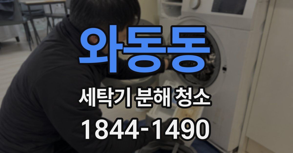 와동동 세탁기 분해 청소