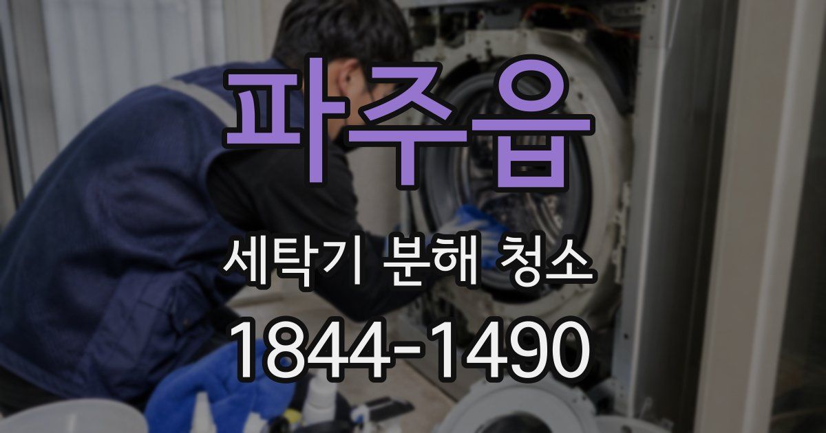 파주읍 세탁기 분해 청소