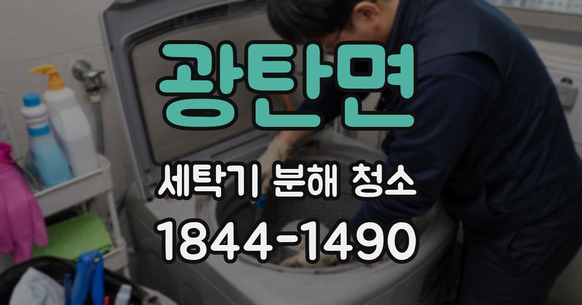 광탄면 세탁기 분해 청소