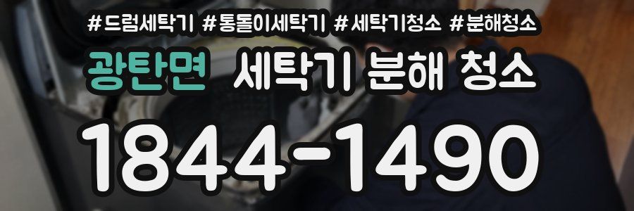 광탄면 세탁기 분해 청소
