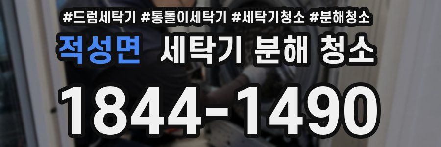 적성면 세탁기 분해 청소