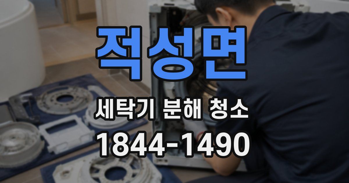 적성면 세탁기 분해 청소