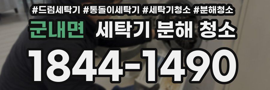 군내면 세탁기 분해 청소