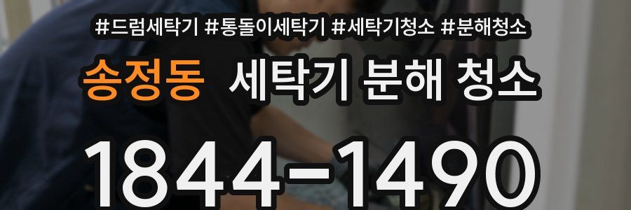 송정동 세탁기 분해 청소