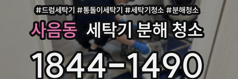 사음동 세탁기 분해 청소